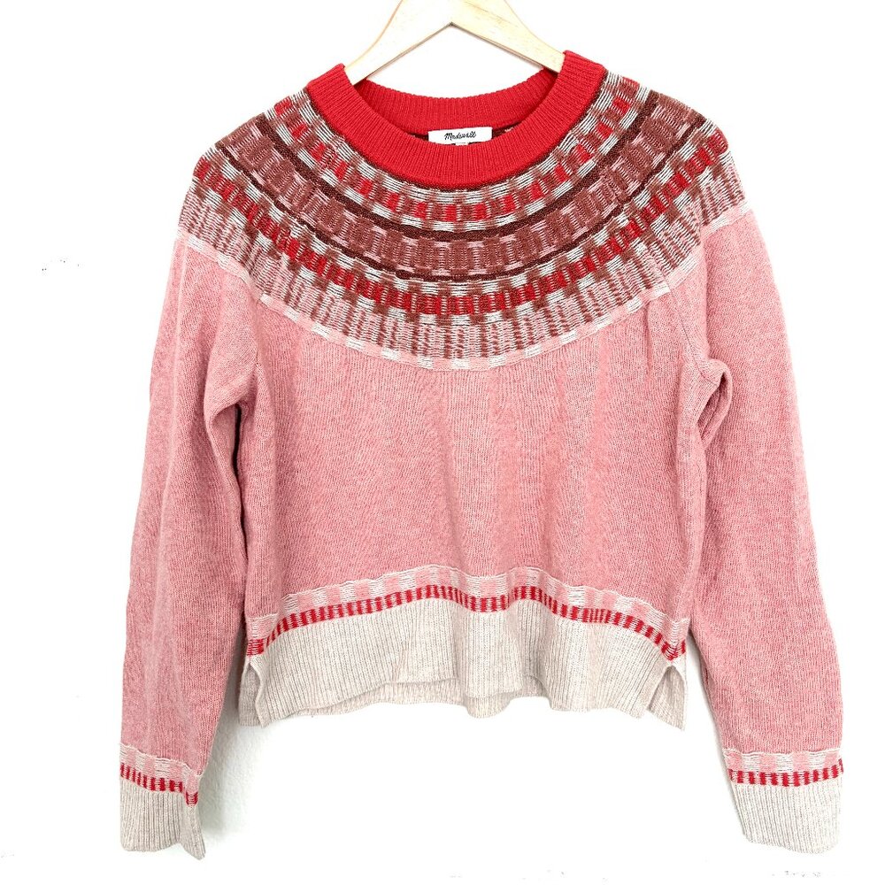 Madewell Fair Isle Mayer Pullover Sweater